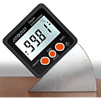 Los mejores  - AUTOUTLET Inclinómetro Digital Protractor 4 x 90 ° Nivel Buscador de ángulos de Caja Retroiluminación Indicador de nivel…